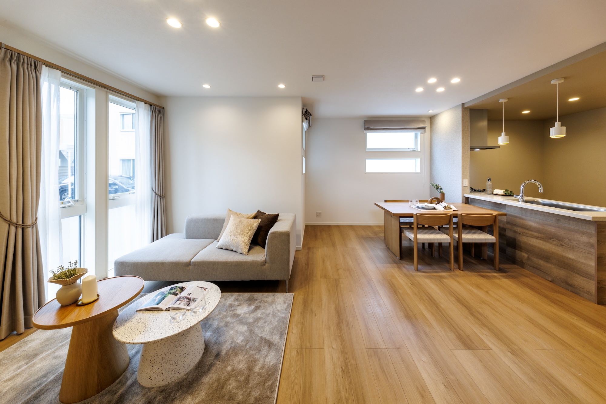 LDKの絶妙なゾーニングが快適な暮らしを実現_名古屋市北区の家-2