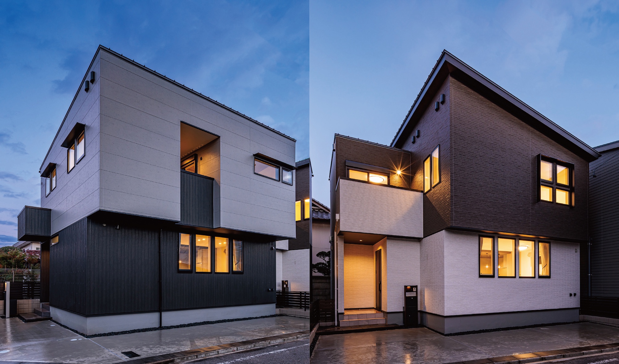 落ち着いた街並みに彩りをもたらすデザイン住宅_名古屋市北区の家-1